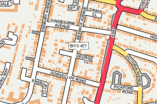 BH10 4EY map - OS OpenMap – Local (Ordnance Survey)