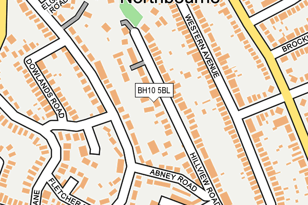 BH10 5BL map - OS OpenMap – Local (Ordnance Survey)