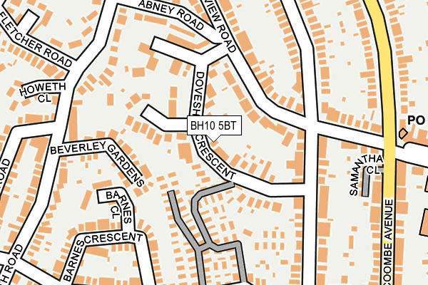 BH10 5BT map - OS OpenMap – Local (Ordnance Survey)