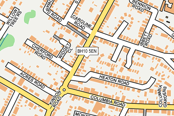 BH10 5EN map - OS OpenMap – Local (Ordnance Survey)