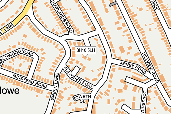 BH10 5LH map - OS OpenMap – Local (Ordnance Survey)