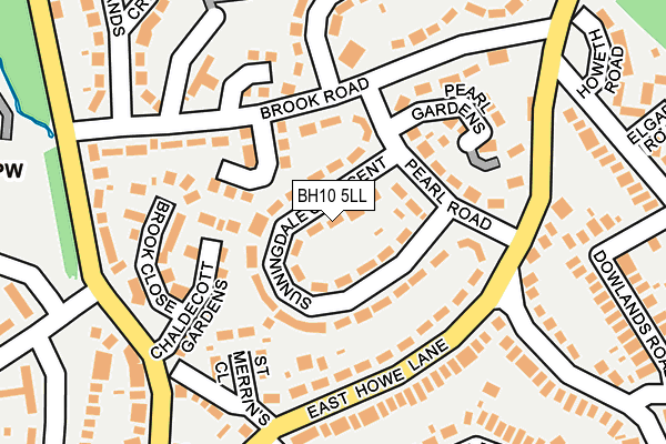 BH10 5LL map - OS OpenMap – Local (Ordnance Survey)