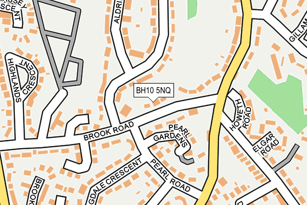 BH10 5NQ map - OS OpenMap – Local (Ordnance Survey)