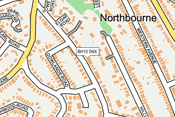 BH10 5NX map - OS OpenMap – Local (Ordnance Survey)