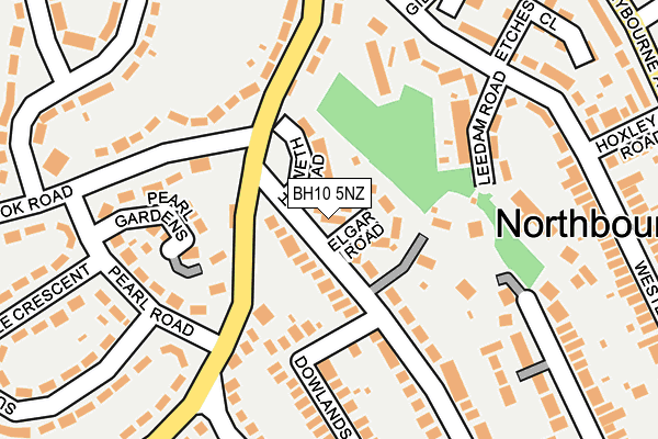 BH10 5NZ map - OS OpenMap – Local (Ordnance Survey)