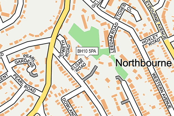 BH10 5PA map - OS OpenMap – Local (Ordnance Survey)