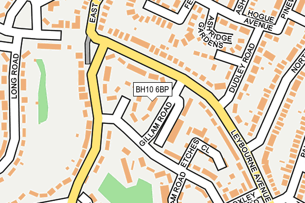 BH10 6BP map - OS OpenMap – Local (Ordnance Survey)