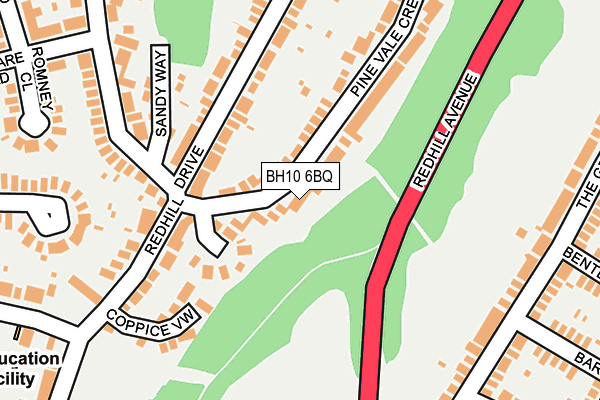 BH10 6BQ map - OS OpenMap – Local (Ordnance Survey)