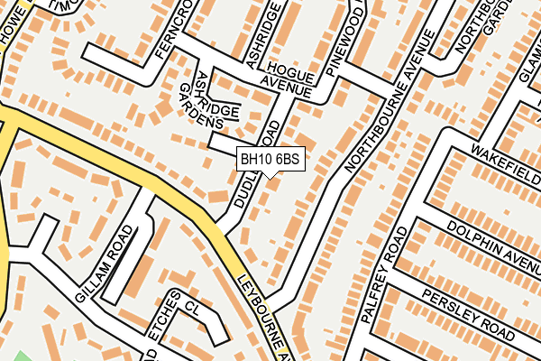 BH10 6BS map - OS OpenMap – Local (Ordnance Survey)