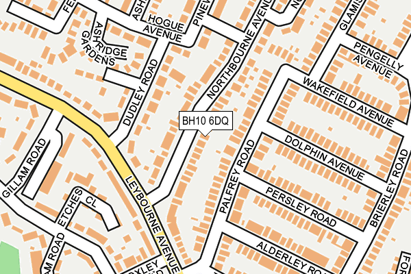 BH10 6DQ map - OS OpenMap – Local (Ordnance Survey)