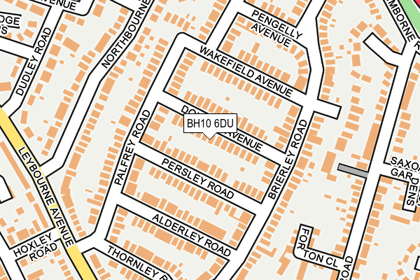 BH10 6DU map - OS OpenMap – Local (Ordnance Survey)