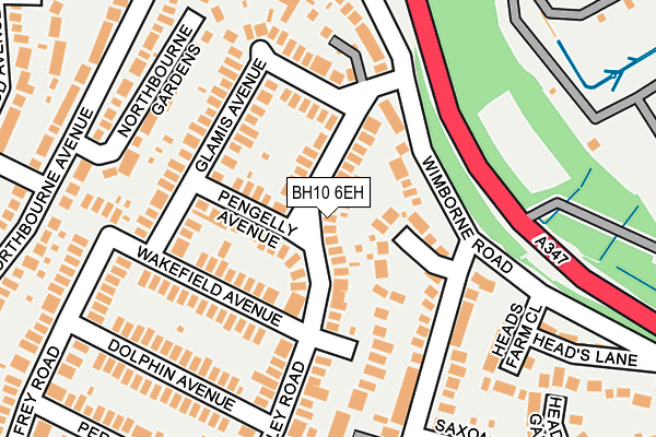 BH10 6EH map - OS OpenMap – Local (Ordnance Survey)
