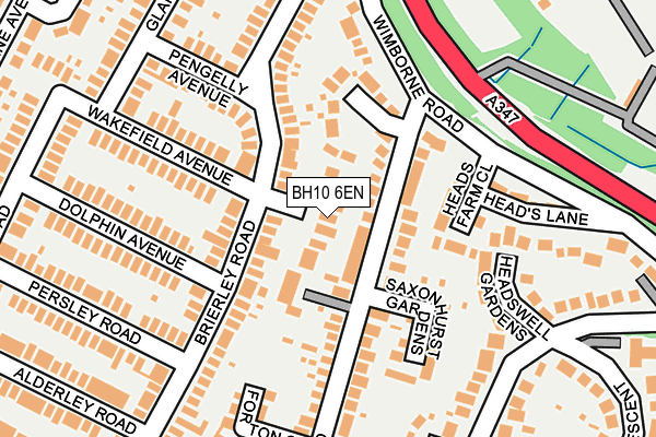 BH10 6EN map - OS OpenMap – Local (Ordnance Survey)