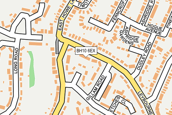 BH10 6EX map - OS OpenMap – Local (Ordnance Survey)