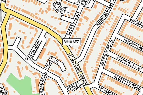 BH10 6EZ map - OS OpenMap – Local (Ordnance Survey)