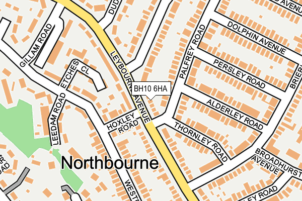 BH10 6HA map - OS OpenMap – Local (Ordnance Survey)