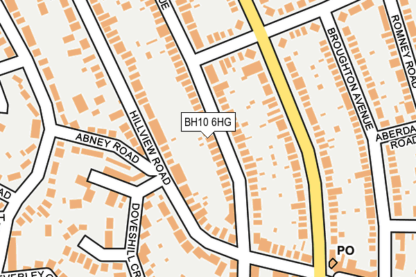 BH10 6HG map - OS OpenMap – Local (Ordnance Survey)