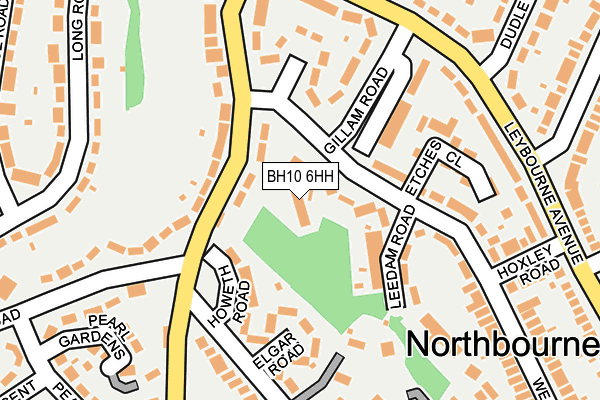 BH10 6HH map - OS OpenMap – Local (Ordnance Survey)