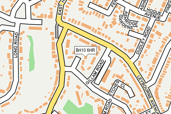 BH10 6HR map - OS OpenMap – Local (Ordnance Survey)