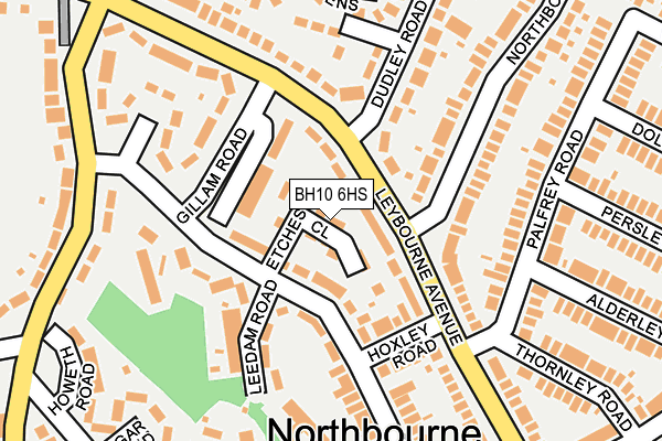 BH10 6HS map - OS OpenMap – Local (Ordnance Survey)