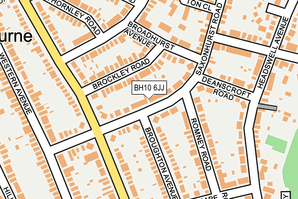 BH10 6JJ map - OS OpenMap – Local (Ordnance Survey)