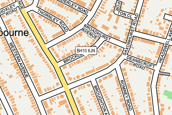 BH10 6JN map - OS OpenMap – Local (Ordnance Survey)