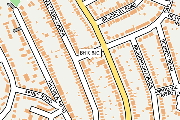 BH10 6JQ map - OS OpenMap – Local (Ordnance Survey)