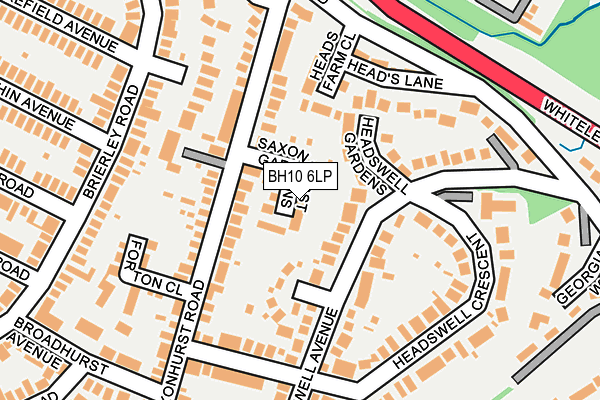 BH10 6LP map - OS OpenMap – Local (Ordnance Survey)