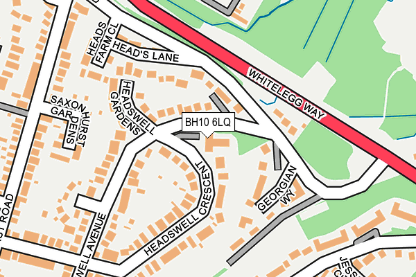 BH10 6LQ map - OS OpenMap – Local (Ordnance Survey)