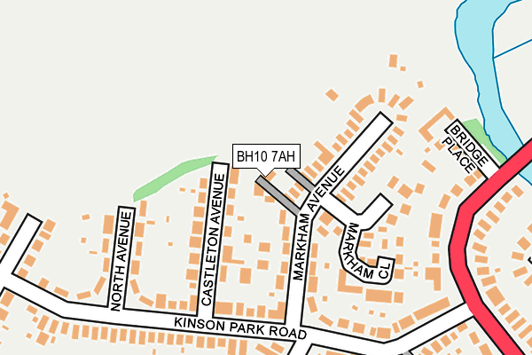 BH10 7AH map - OS OpenMap – Local (Ordnance Survey)