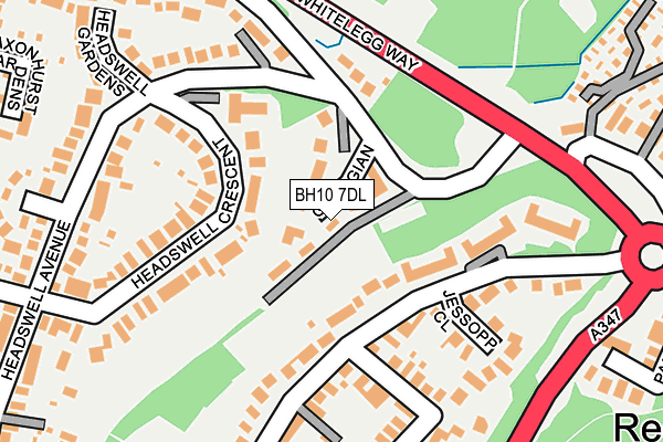 BH10 7DL map - OS OpenMap – Local (Ordnance Survey)
