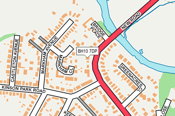 BH10 7DP map - OS OpenMap – Local (Ordnance Survey)
