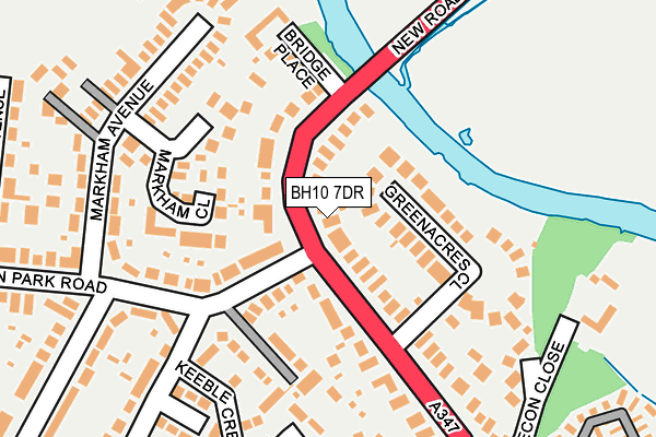 BH10 7DR map - OS OpenMap – Local (Ordnance Survey)