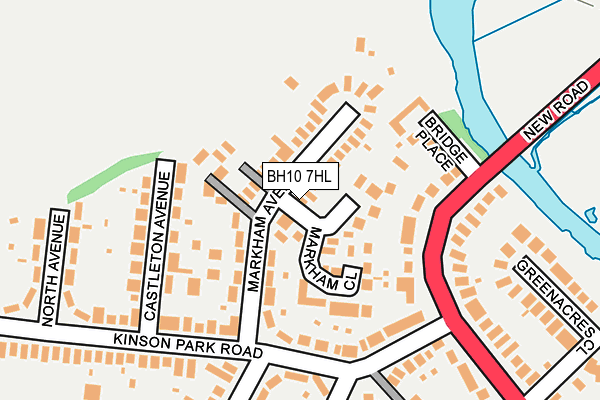 BH10 7HL map - OS OpenMap – Local (Ordnance Survey)