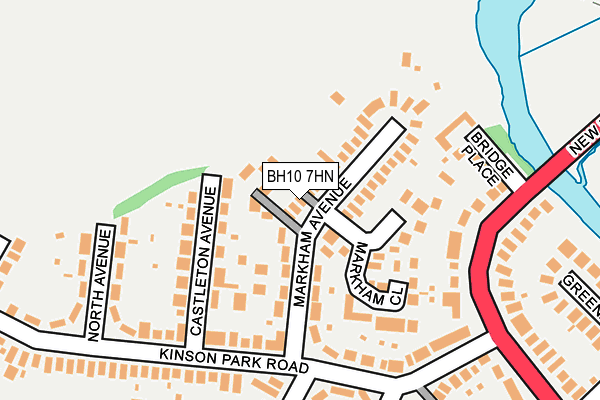 BH10 7HN map - OS OpenMap – Local (Ordnance Survey)