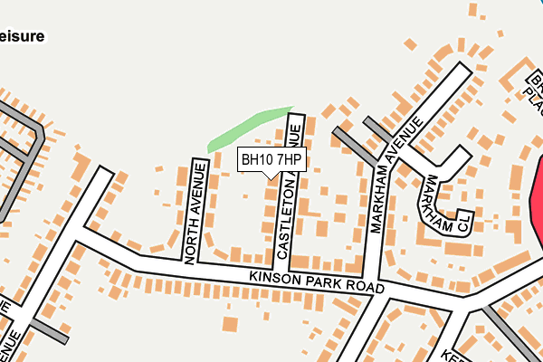 BH10 7HP map - OS OpenMap – Local (Ordnance Survey)