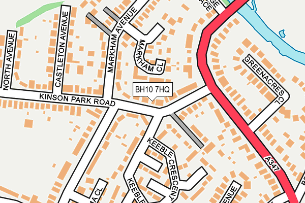 BH10 7HQ map - OS OpenMap – Local (Ordnance Survey)