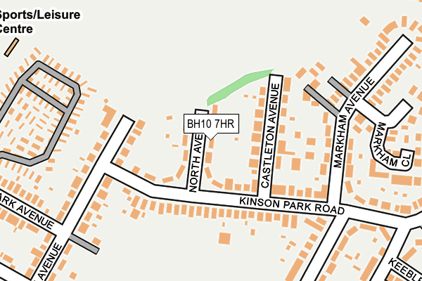 BH10 7HR map - OS OpenMap – Local (Ordnance Survey)