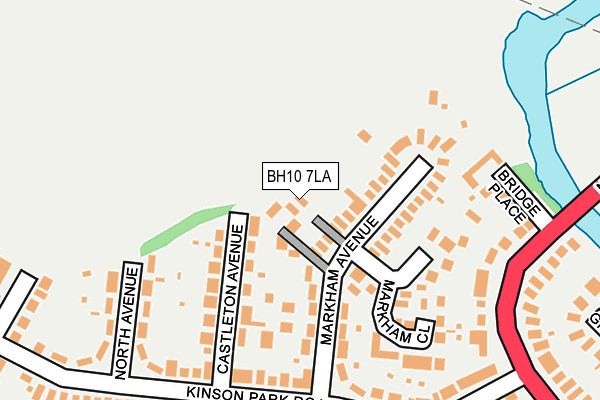 BH10 7LA map - OS OpenMap – Local (Ordnance Survey)