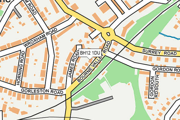 BH12 1DU map - OS OpenMap – Local (Ordnance Survey)