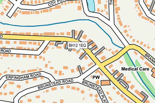 BH12 1EQ map - OS OpenMap – Local (Ordnance Survey)