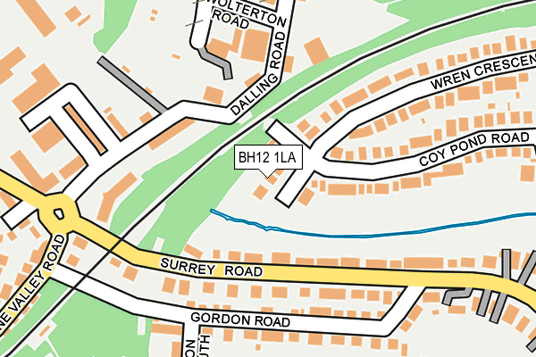 BH12 1LA map - OS OpenMap – Local (Ordnance Survey)