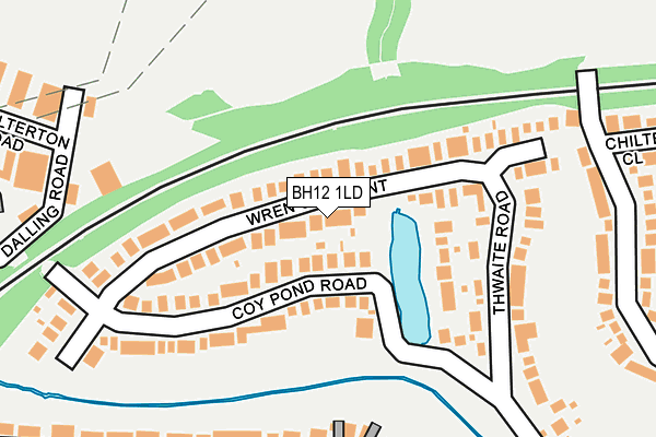 BH12 1LD map - OS OpenMap – Local (Ordnance Survey)