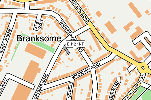 BH12 1NT map - OS OpenMap – Local (Ordnance Survey)