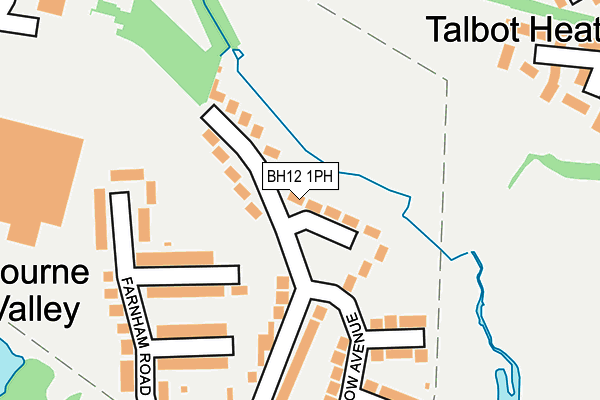 BH12 1PH map - OS OpenMap – Local (Ordnance Survey)