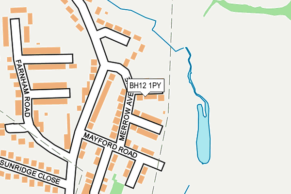 BH12 1PY map - OS OpenMap – Local (Ordnance Survey)