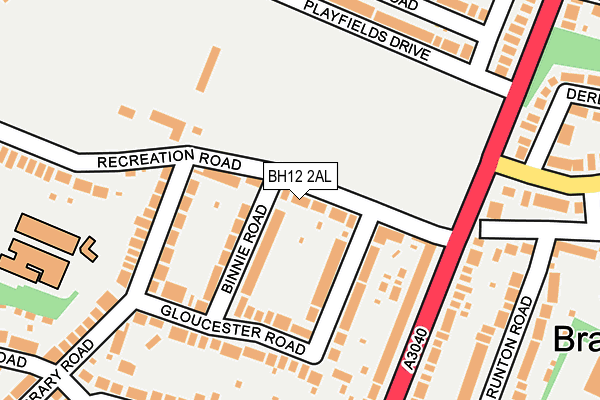 BH12 2AL map - OS OpenMap – Local (Ordnance Survey)