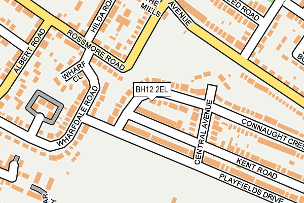 BH12 2EL map - OS OpenMap – Local (Ordnance Survey)