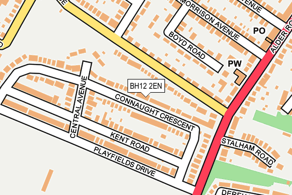 BH12 2EN map - OS OpenMap – Local (Ordnance Survey)