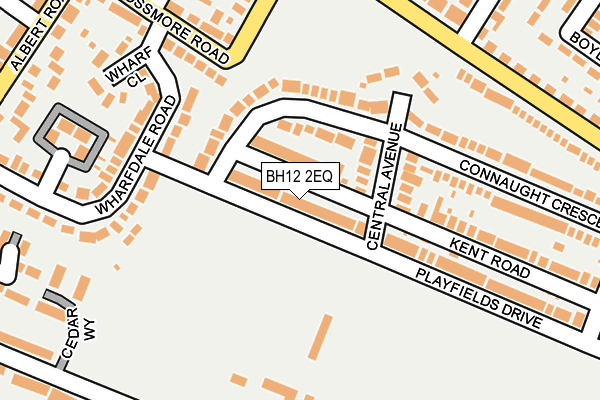 BH12 2EQ map - OS OpenMap – Local (Ordnance Survey)